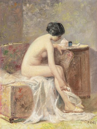 Nazareno Conte (La Spezia 1883-1971)  - La modella