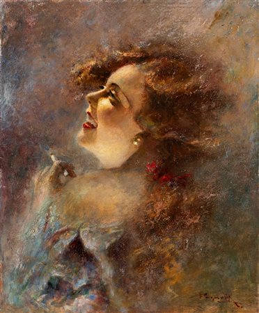 Antonio Pagnotta (Roma 1900-Brescia ?)  - Ritratto femminile