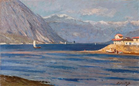 Guido Bertarelli (Milano 1886-?)  - Veduta del lago di Como