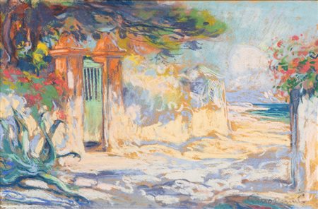 Gino Romiti (Livorno 1881-1967)  - Paesaggio toscano