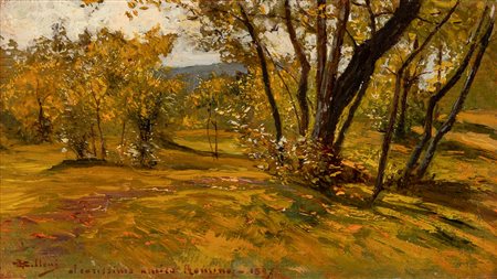 Giorgio Belloni (Codogno 1861-Mezzegra 1944)  - Paesaggio, 1897