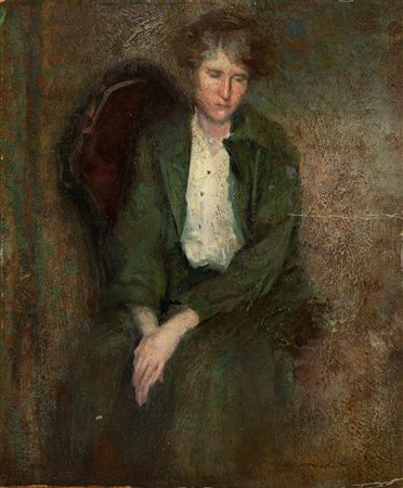 Venanzio Zolla (Colchester 1880-Torino 1961)  - Figura femminile