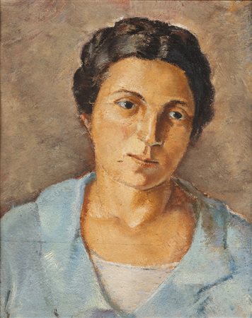 Concetto Maugeri (Catania 1919-Roma 1951)  - Ritratto femminile, 1938