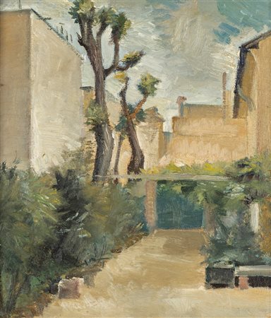 Concetto Maugeri (Catania 1919-Roma 1951)  - Studio  (Paesaggio), 1938
