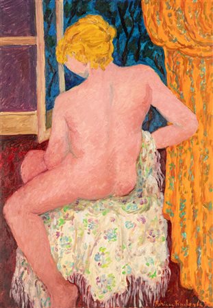 Adriana Pincherle (Firenze 1905-1996)  - Nudo rosa, 1990