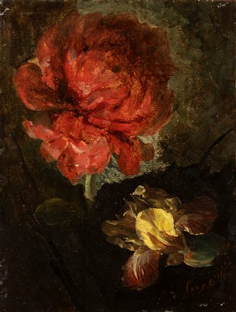 Luigi Scrosati (Milano 1815-1869)  - Fiori