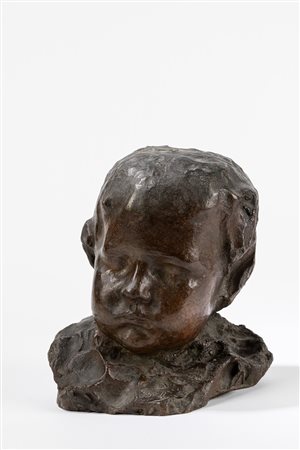 Ernesto Bazzaro (Milano 1859-1937)  - La bimba