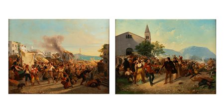 Giulio Gorra (Cremona 1832-Torino 1884)  - Masaniello e I Vespri Siciliani, 1863