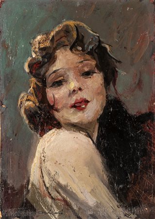 Giuseppe Amisani (Mede Lomellina  1881-Portofino 1941)  - La modella