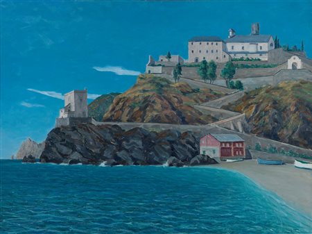 Giovanni Molteni (Cantù 1898-Sorengo 1990)  - Marina di Monterosso, 1938