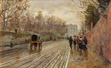 Attilio Pratella (Lugo 1856-Napoli 1949)  - Al Vomero