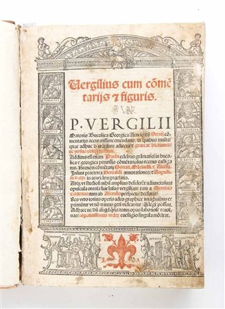 VIRGILIO MARO PUBLIUS. VERGILIUS CUM COMMENTARIJ & FIGURIS. Venezia 1522 