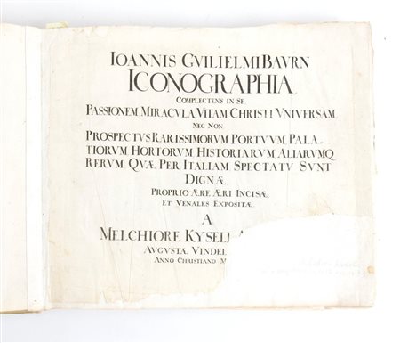 Ioannis Guilielmi Baurn. Iconographia... Augustae Vindelicorum 1670 