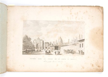 ZOCCHI GIUSEPPE. VEDUTE PRINCIPALI DELLA CITTA DI FIRENZE. FIRENZE S.D. MA PRESUMILBILMENTE 1818 