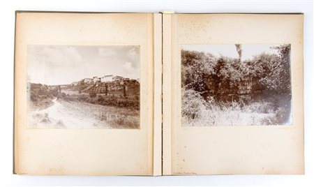 Album con 42 fotografie dell'Etruria e dei Castelli Romani. XIX secolo 