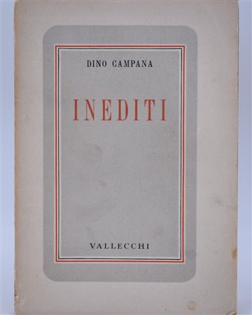 CAMPANA, Dino. INEDITI. 1942. 