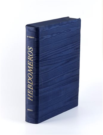 DE CHIRICO GIORGIO HEBDOMEROS Roma Carlo Bestetti 1972