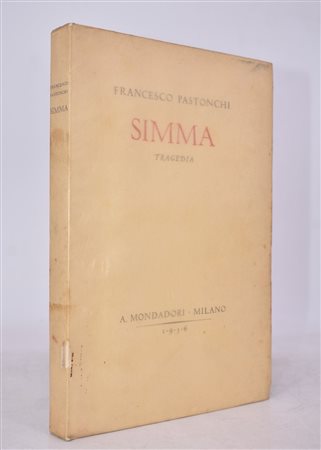 PASTONCHI, Francesco. SIMMA. TRAGEDIA. 1936. 