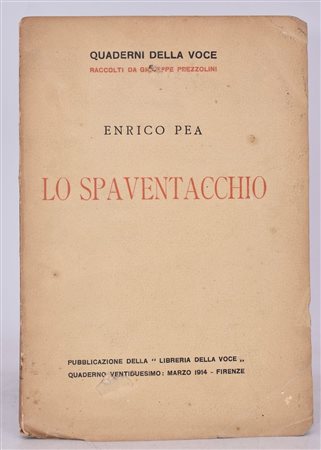 PEA, Enrico. LO SPAVENTACCHIO. 1914. 