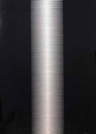 ALVIANI GETULIO Udine (Udine) 1939 Testura in Nero 1973 Multiplo su Alluminio...