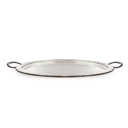 Vassoio ovale con manici in Sheffield.