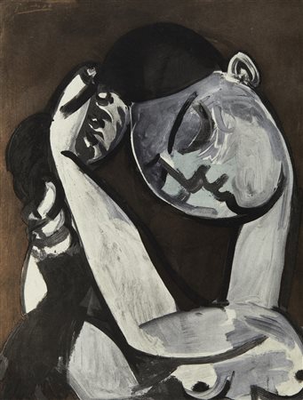 PICASSO PABLO (1881 - 1973) - FEMME SE COIFFANT, 1956.