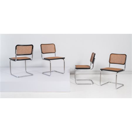 MARCEL BRAUER, Quattro sedie modello “ Cesca B 32”