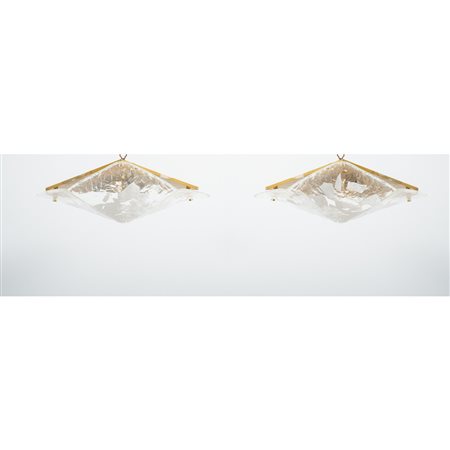 LA MURRINA, Coppia di lampade da soffitto