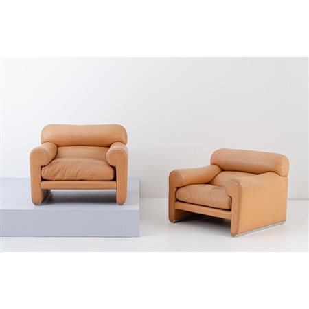 SERGIO MAZZA E GIULIANA GRAMIGNA, Due poltrone mod. “Smoking”