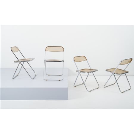 GIANCARLO PIRETTI, Quattro sedie pieghevoli modello “Plia”