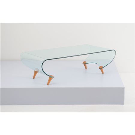 FABIO DI BARTOLOMEI, Tavolo basso in cristallo