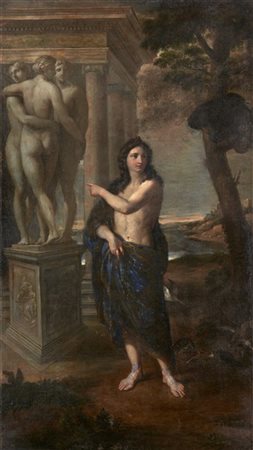 Scuola della fine del secolo XVII - inizio secolo XVIII

"Ganimede (?)"
olio su