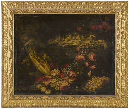 Francesca Valò Smiller detta "Vincenzina" "Composizione con fiori e bacile di ra