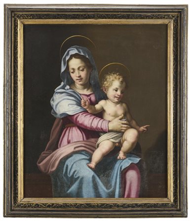 Scuola toscana dell'inizio del secolo XVII

"Madonna con Bambino"
olio su tela