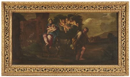 Maffei Francesco (attr.)

"Fuga in Egitto"
olio su tela (cm 44x90)
in cornice (d