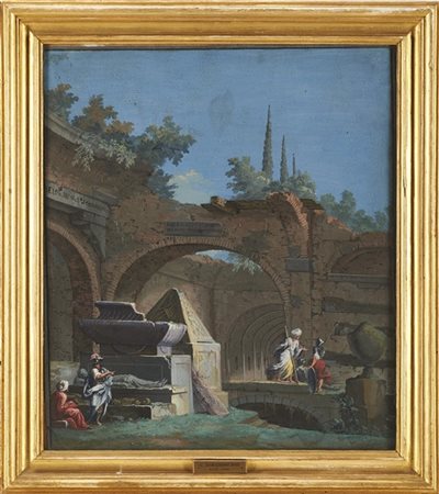 Pietro Paltronieri (attr.)

"Capriccio architettonico con rovine classiche e fig