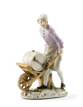 Manifattura di Meissen, secolo XIX. Da Peter Reinicke. "Mercante di aceto" dall