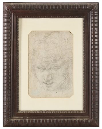 Artista del secolo XVII

"Studio di testa virile" al recto e a al verso "Studio