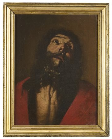 Scuola napoletana del secolo XVII

"Testa di Santo"
olio su tela (cm 53x40)
in