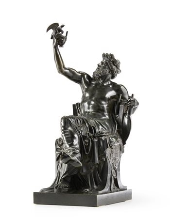 Eugène Guillaume "Anacreonte" 
scultura in bronzo (cm 41x16)
Firmato alla base e