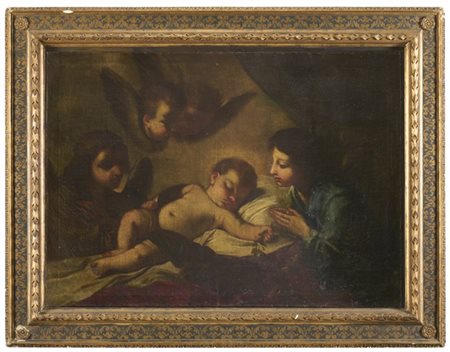 Scuola emiliana del secolo XVIII

"Gesù Bambino dormiente con angeli e cherubin