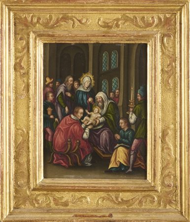 Scuola del nord Europa del secolo XVII

"Circoncisione" e "Natività"
coppia di