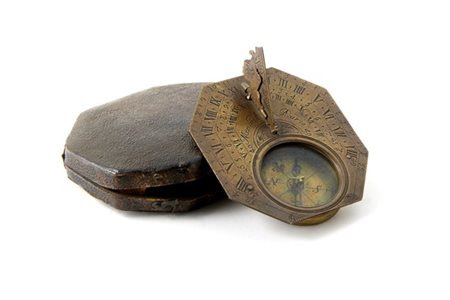MENANT À PARIS
Orologio solare portatile ottagonale del tipo "Butterfield" in o