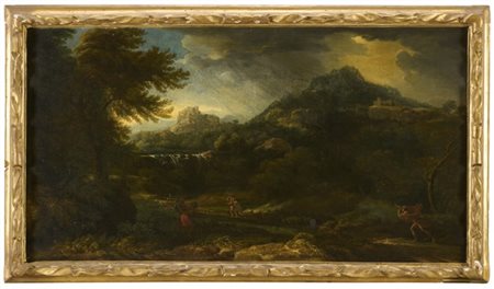 Scuola romana della fine del secolo XVII

"Paesaggi con figure"
coppia di dipin