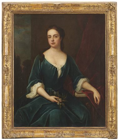 Scuola inglese di fine secolo XVIII

"Ritratto femminile"
olio su tela (cm 90x8