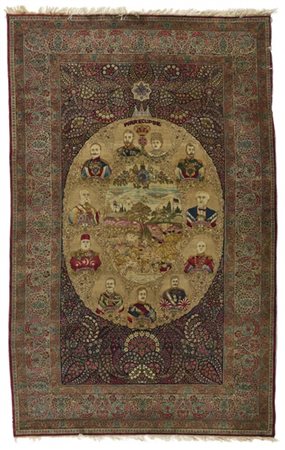 Tappeto Kirman, Persia, 1919-1920 circa. Bottega di HAJJI QAMAR (?) 'ALI KIRMAN