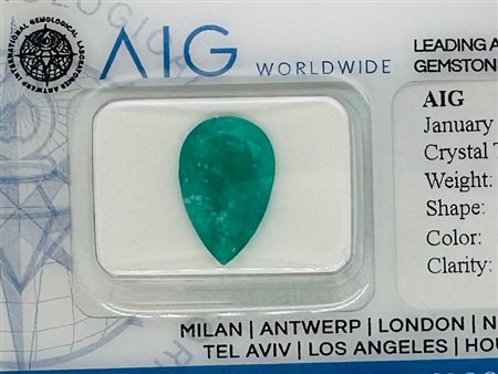 SMERALDO NATURALE COLOMBIANO 3,19 CT - PMG40103-3