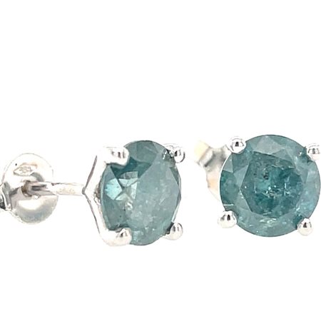 ORECCHINI IN ORO CON DIAMANTE BLU - ER20201