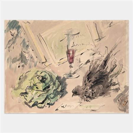 Filippo De Pisis, Natura morta con calice