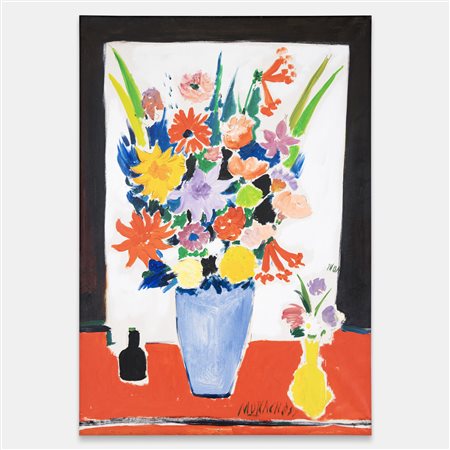 Sante Monachesi, Vasi di fiori e bottiglia